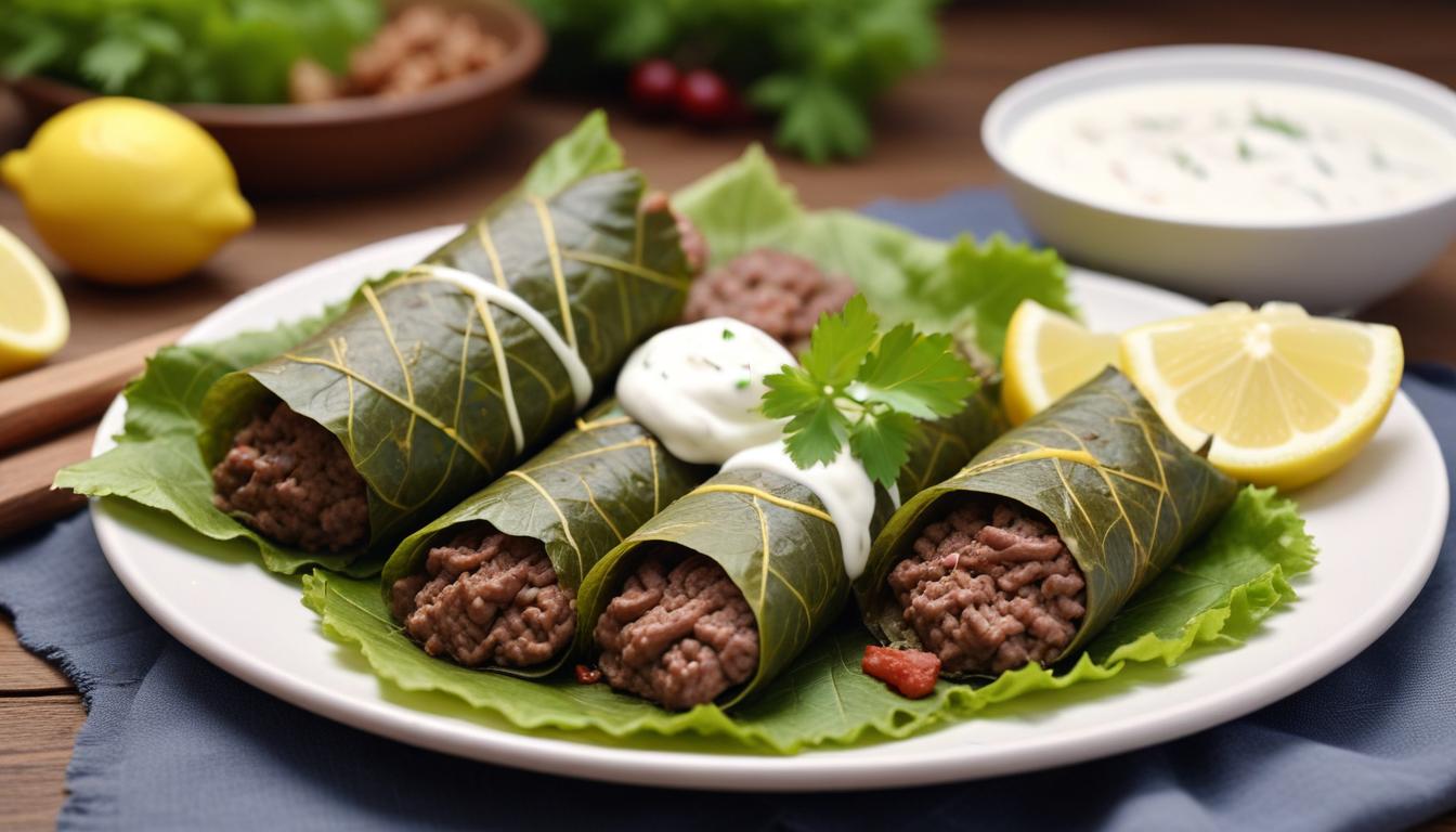 Zeytinyağlı Etli Yaprak Sarma Tarifi