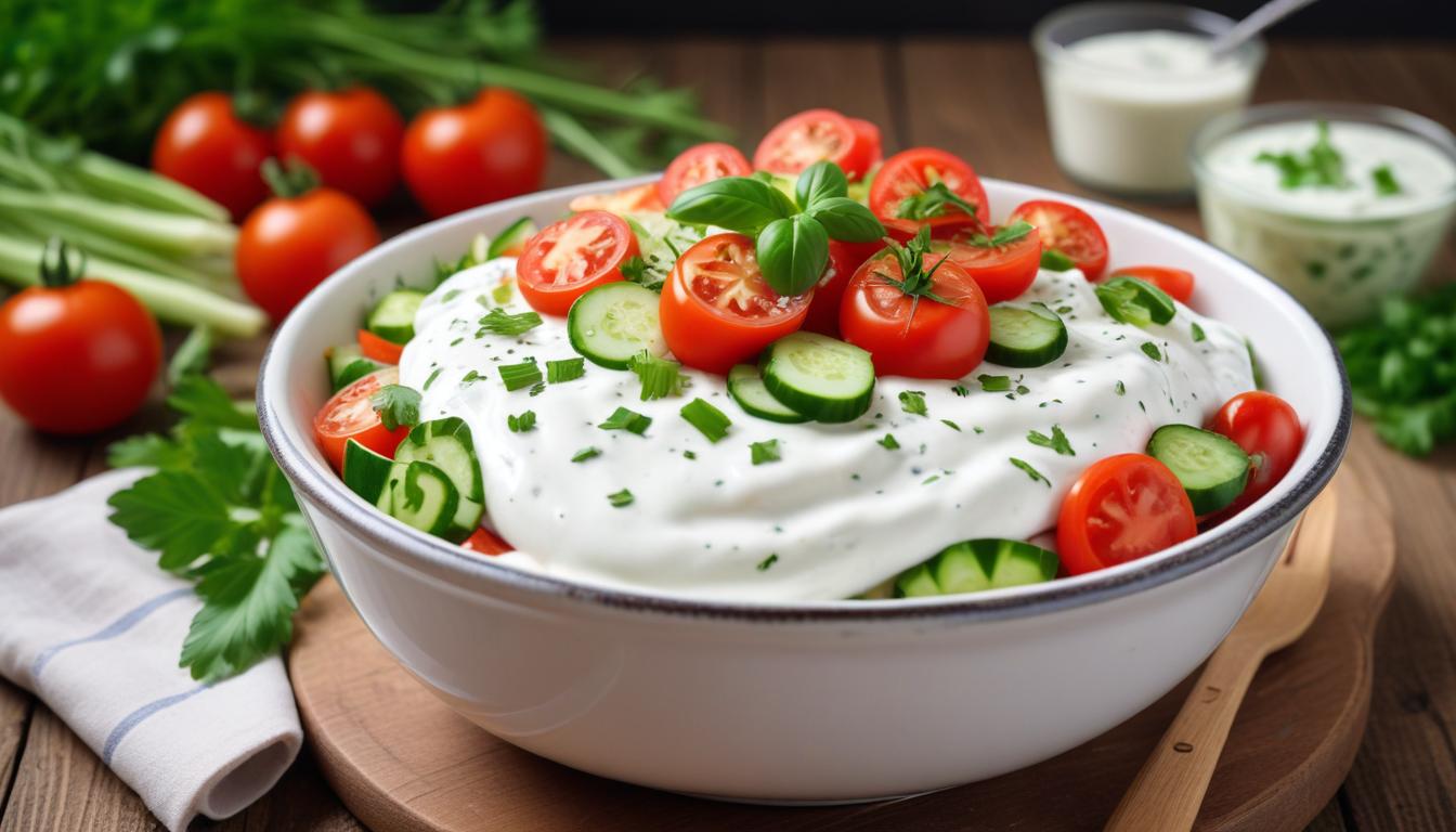 Taze Yoğurtlu Mevsim Salatası: Konya'nın Bereketi